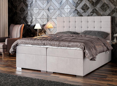 Bett Möbel Modern Design Doppelbett Luxus Schlafzimmer Textil Boxspringbett